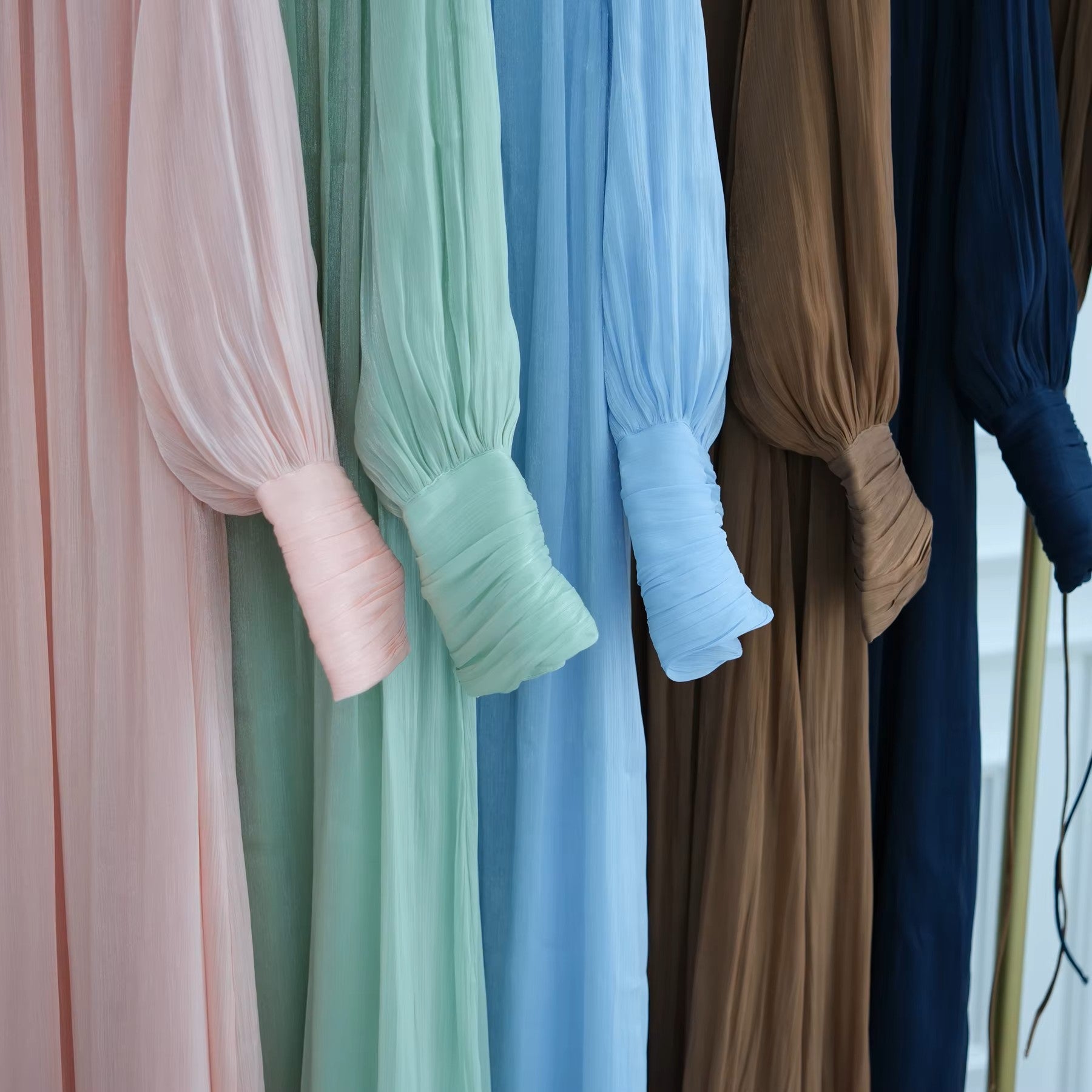 Women's Evening Elegant Dress , Shiny Modest Dresses - Canada hijab - USA Muslims