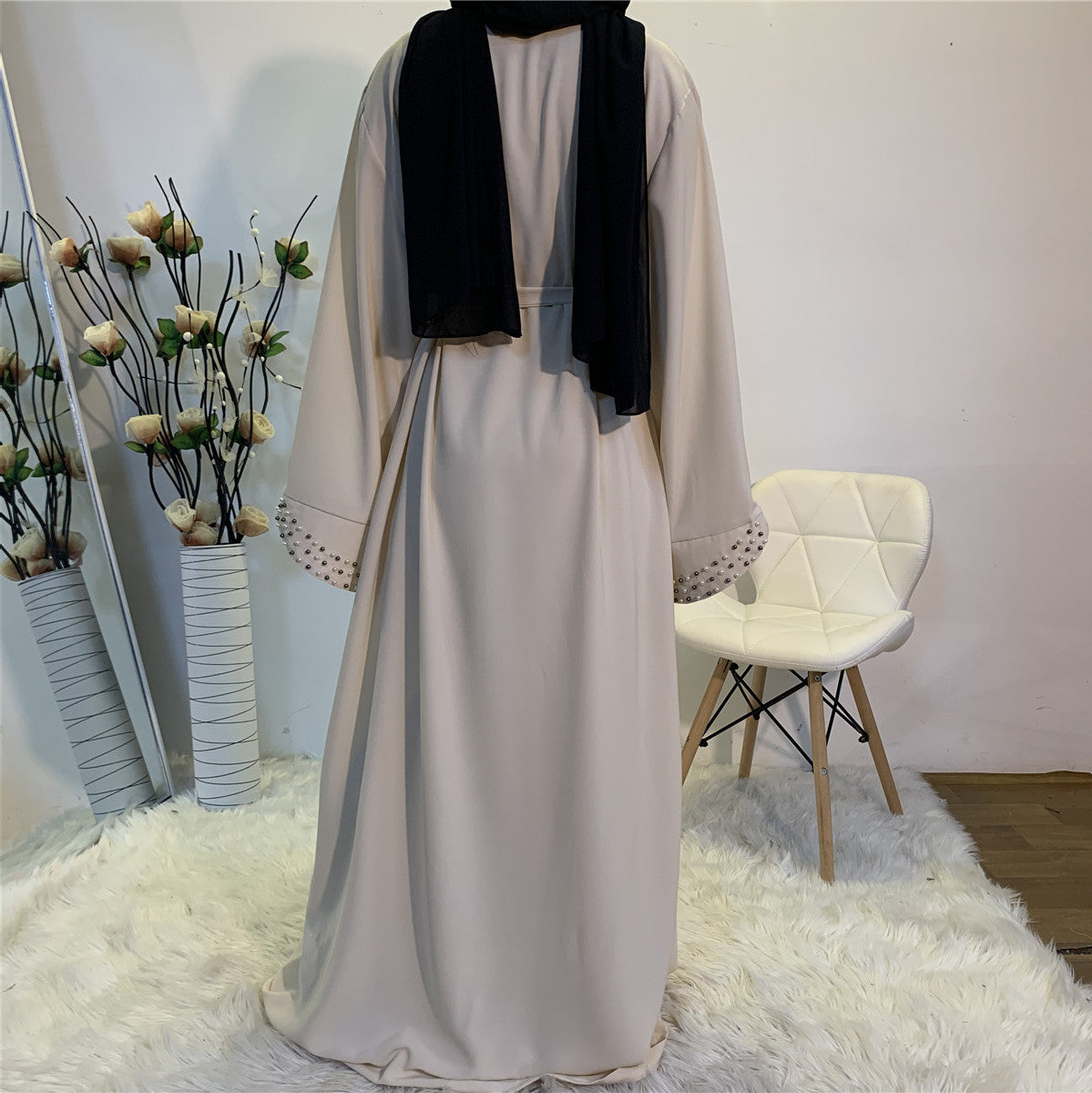 Pearl decorated Abaya