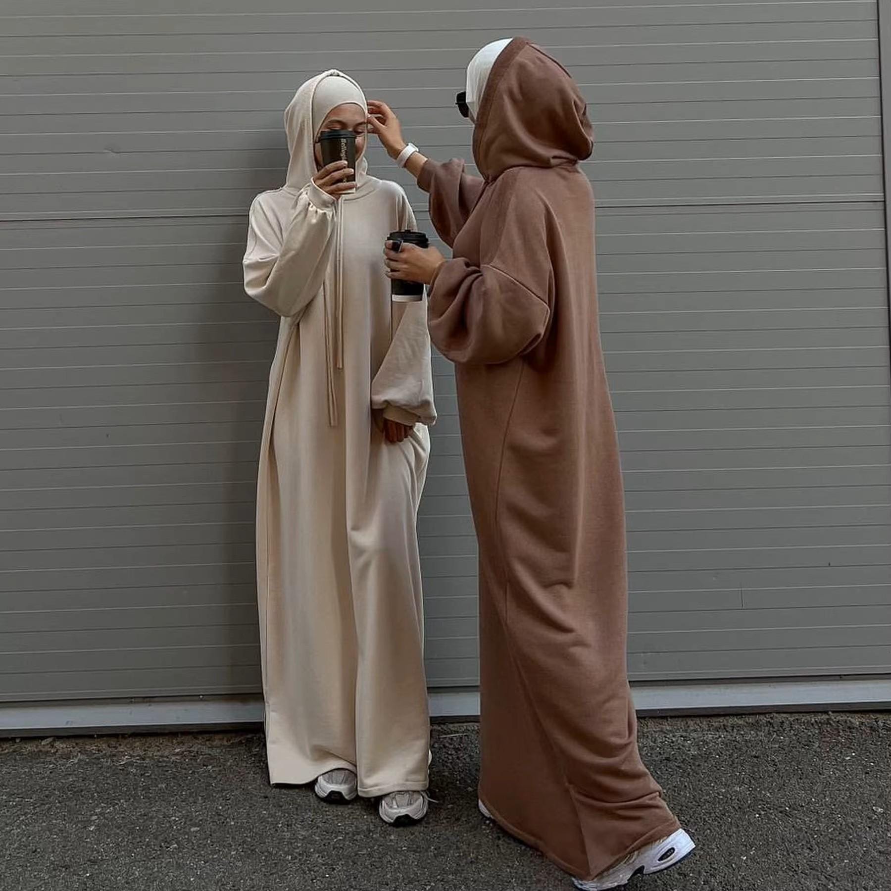 Hoodie modest dress