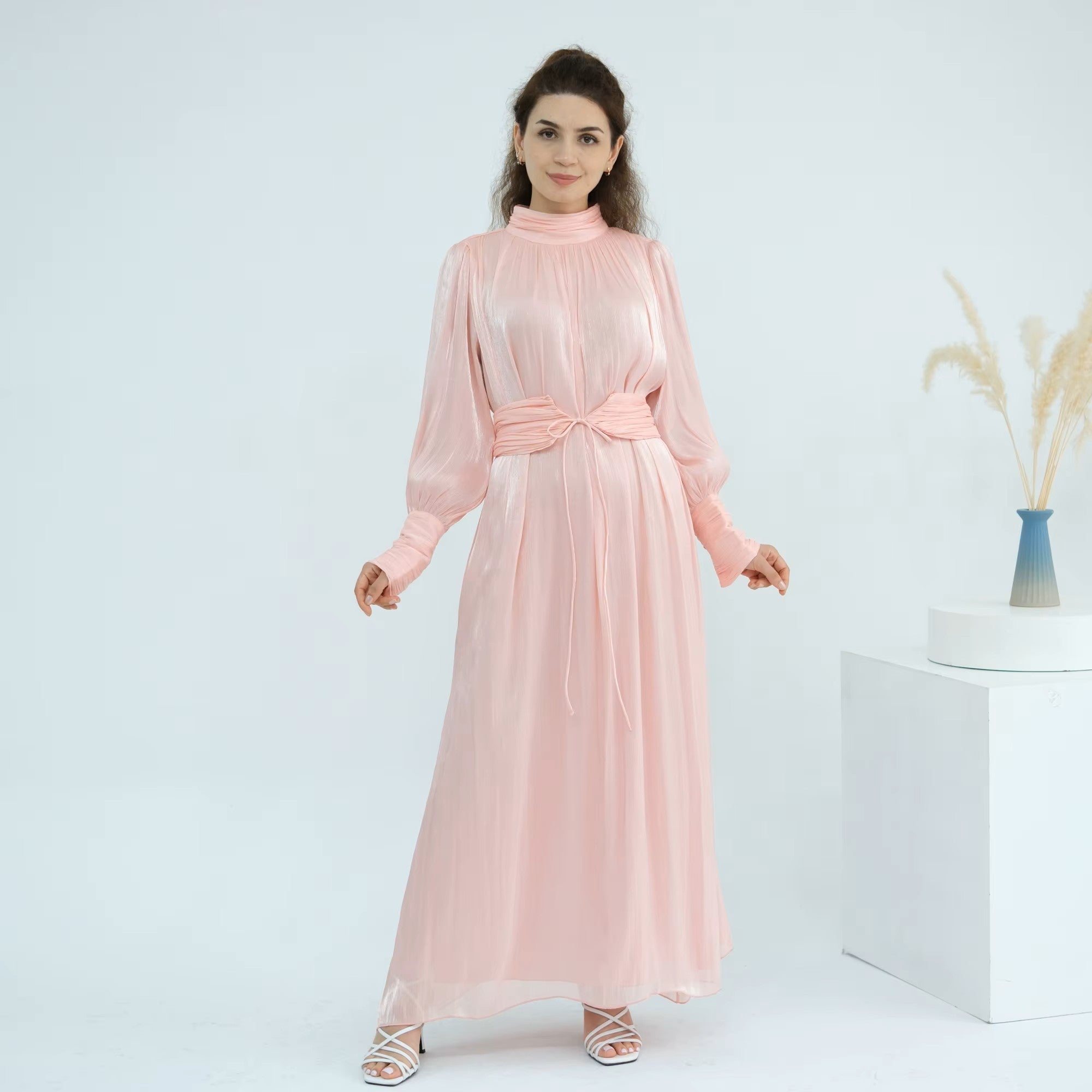 Women's Evening Elegant Dress , Shiny Modest Dresses - Canada hijab - USA Muslims