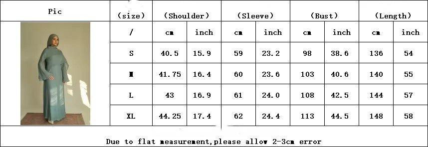 Pleated fabric Hijab dress with shawl gown
