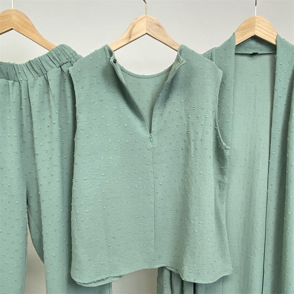 Three Pieces Hijab Set - Canada hijab fashion - USA Hijab fashion