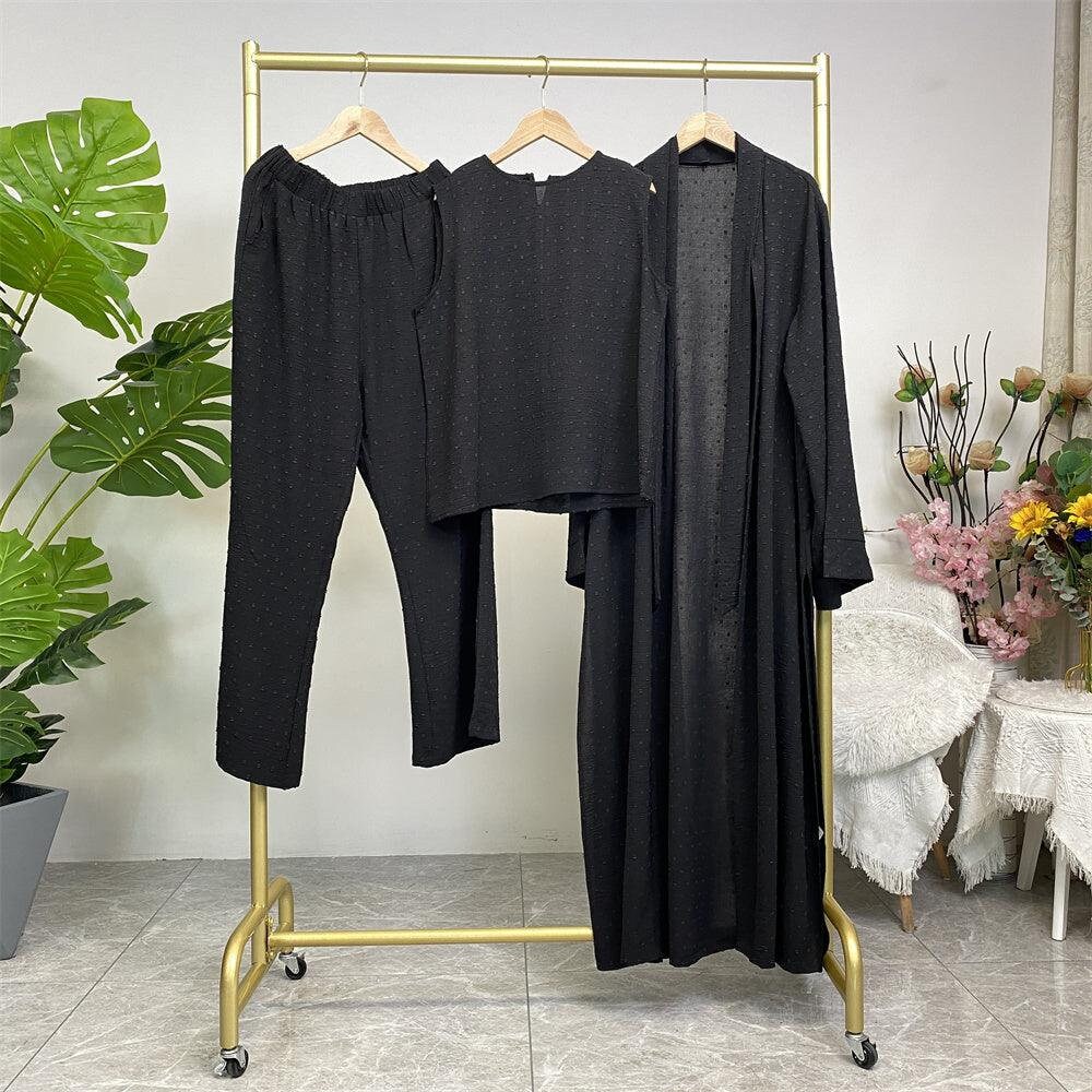 Three Pieces Hijab Set - Canada hijab fashion - USA Hijab fashion