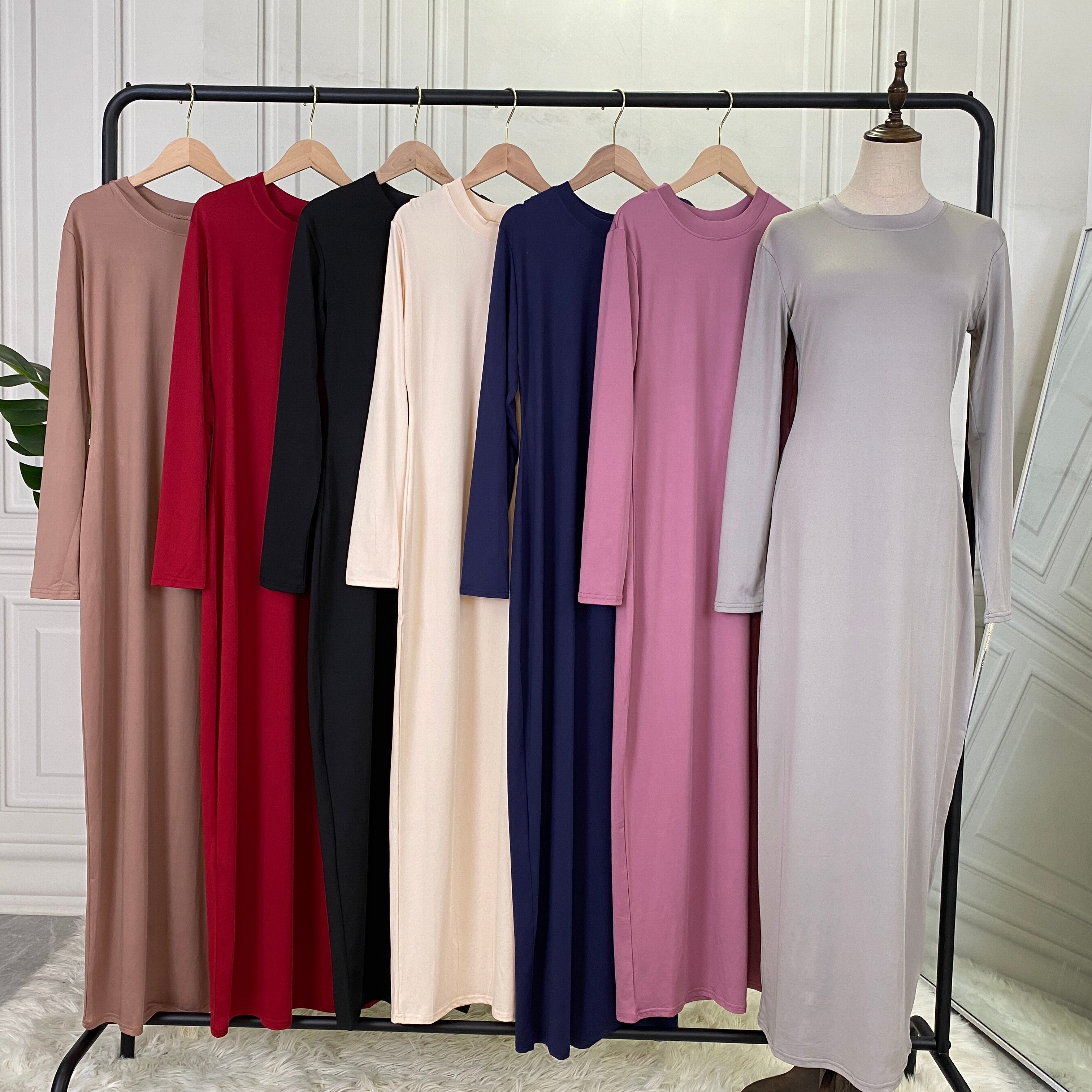 Jersey Inner Abaya long sleeve dress