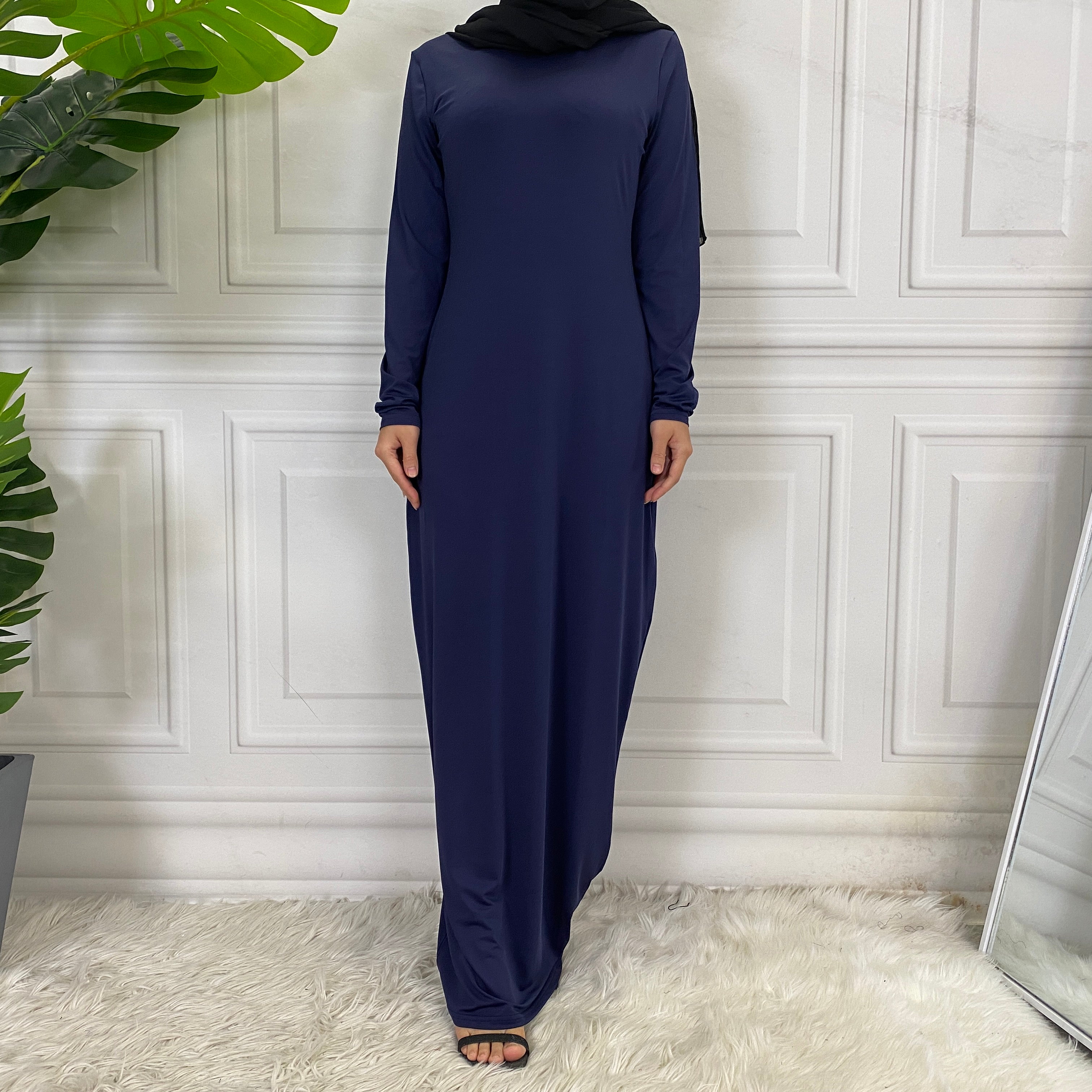 Jersey Inner Abaya long sleeve dress