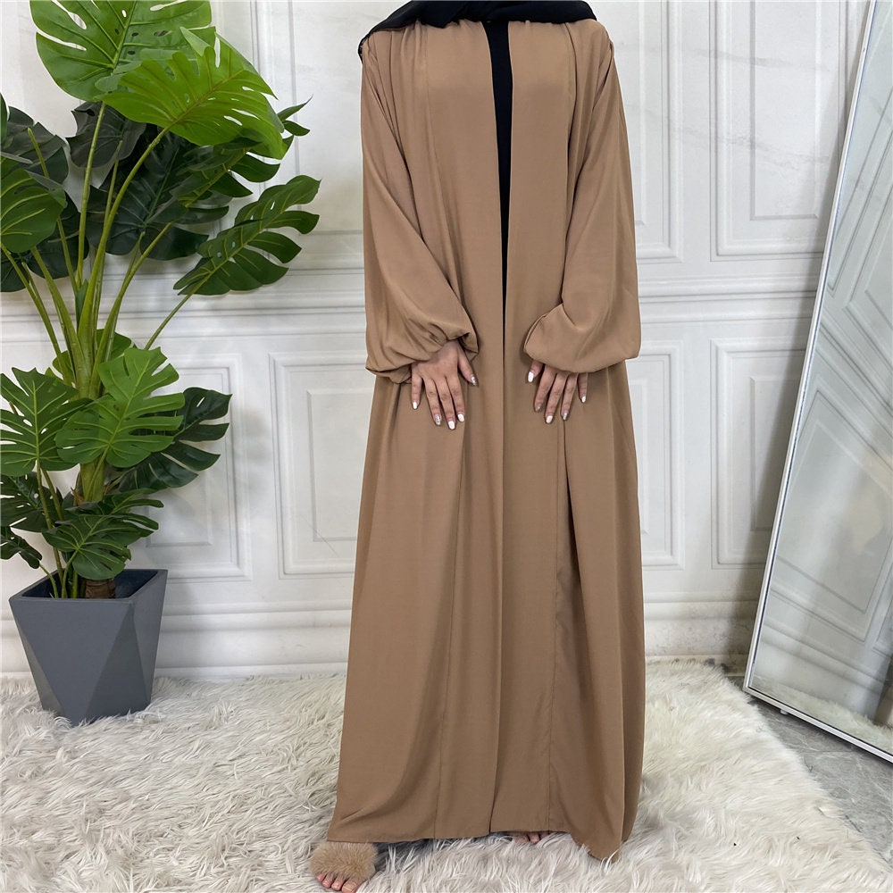 Plain abaya with belt