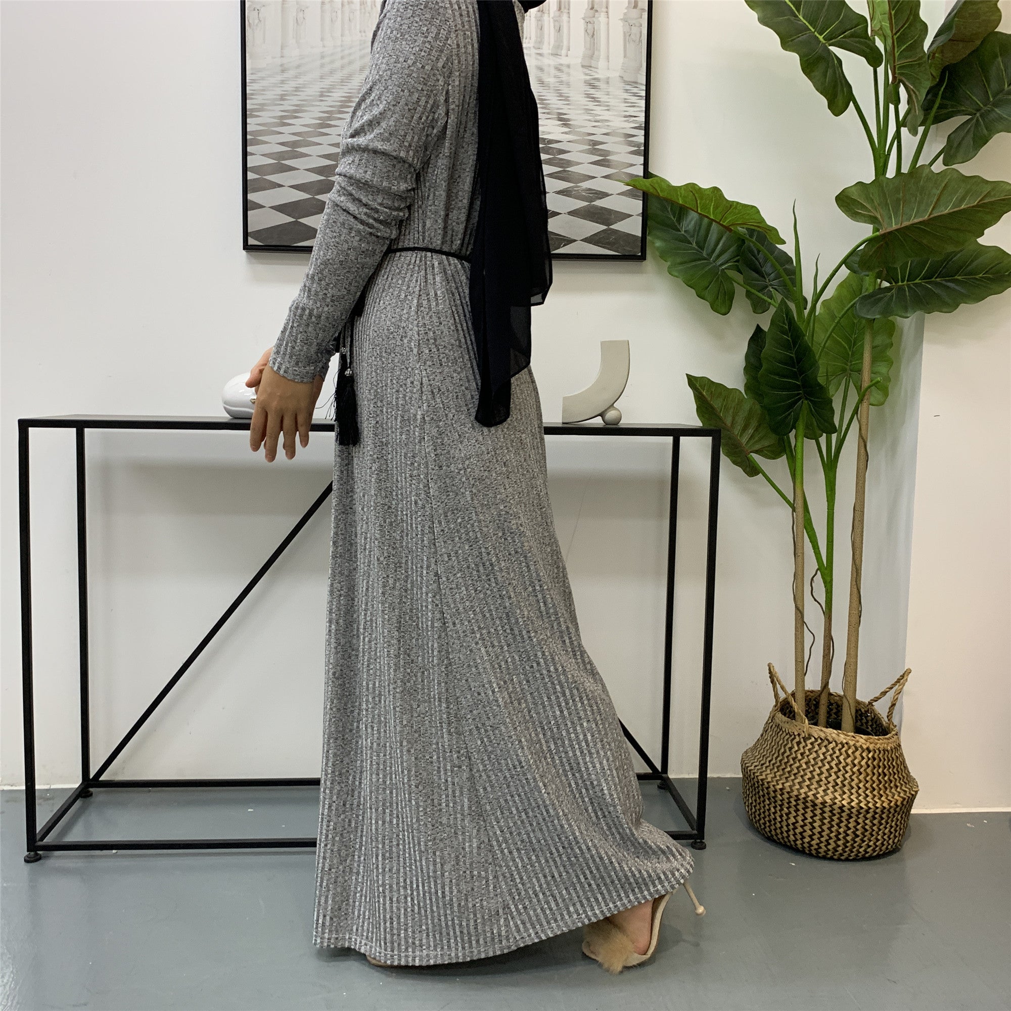 cardigan knitted dress