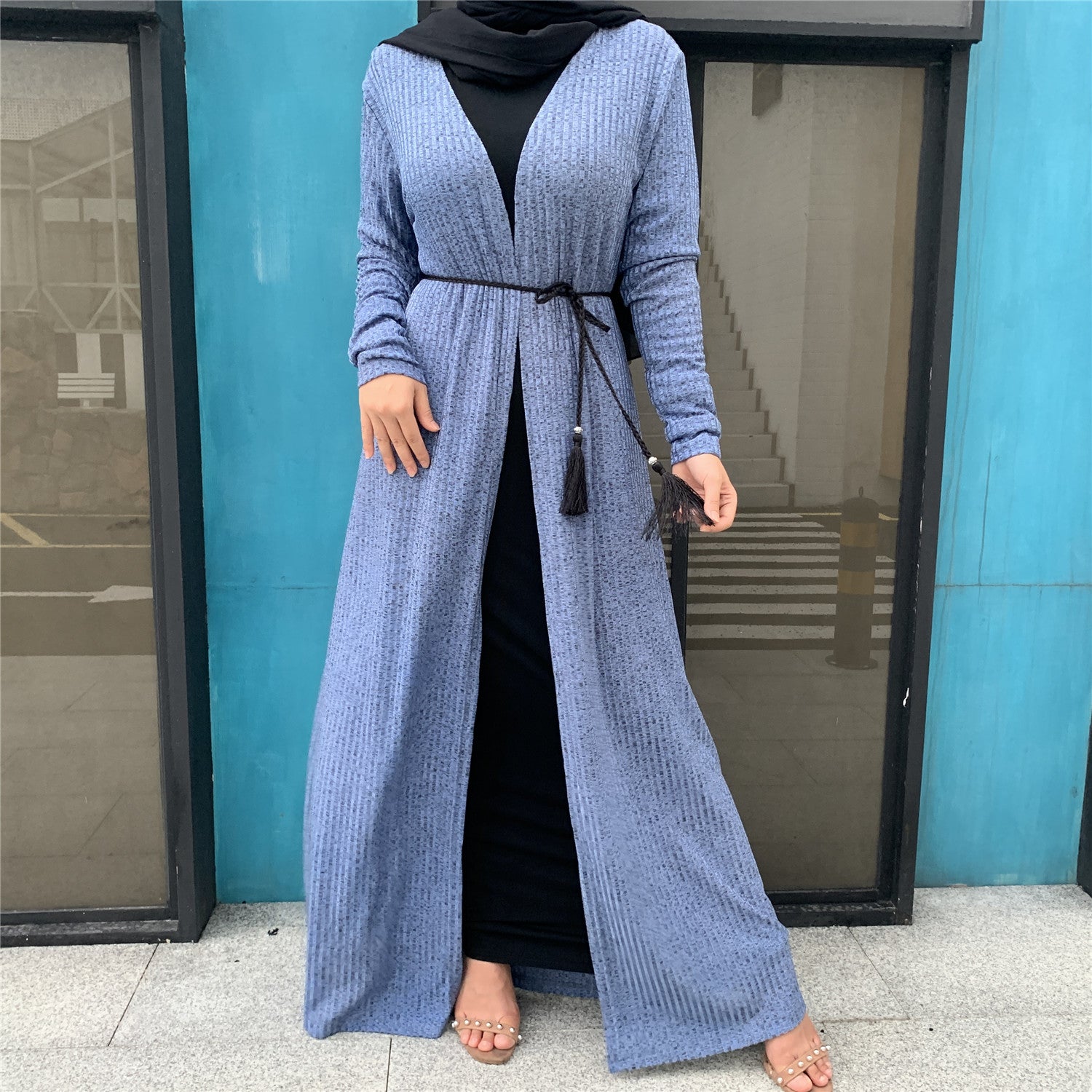 cardigan knitted dress
