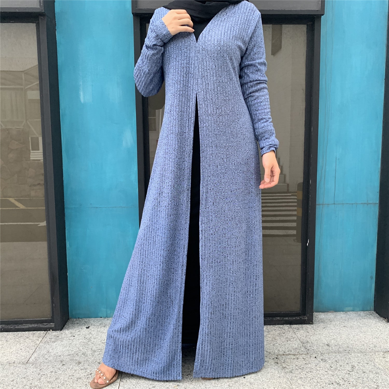 cardigan knitted dress