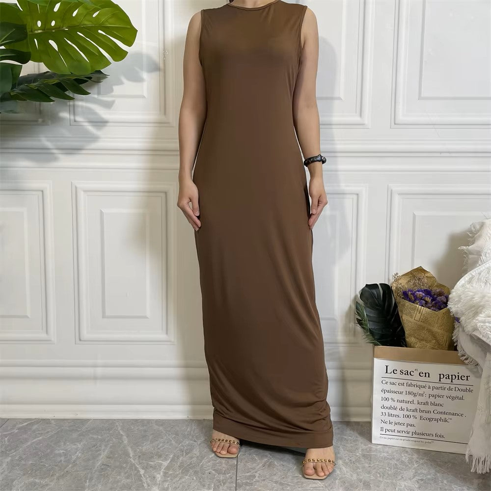 Bodycon inner abaya Dress sleeveless