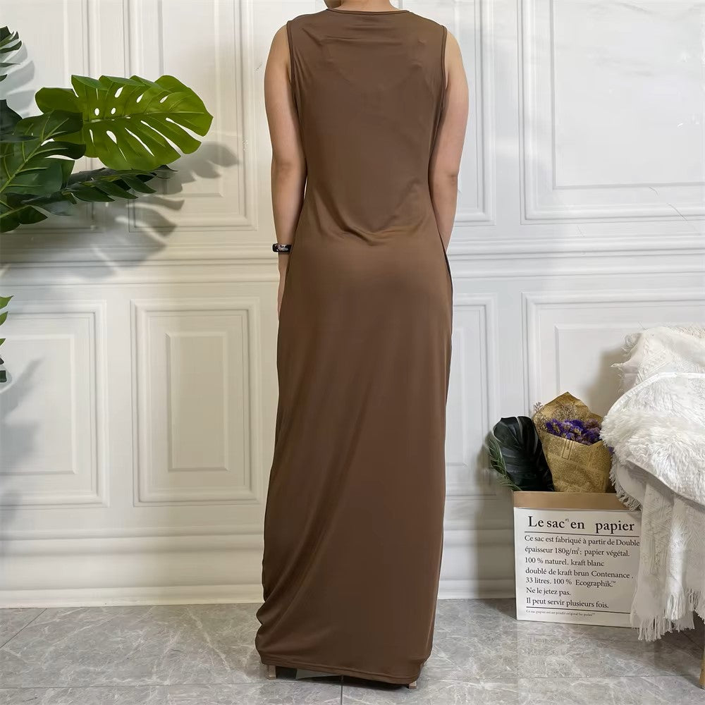 Bodycon inner abaya Dress sleeveless