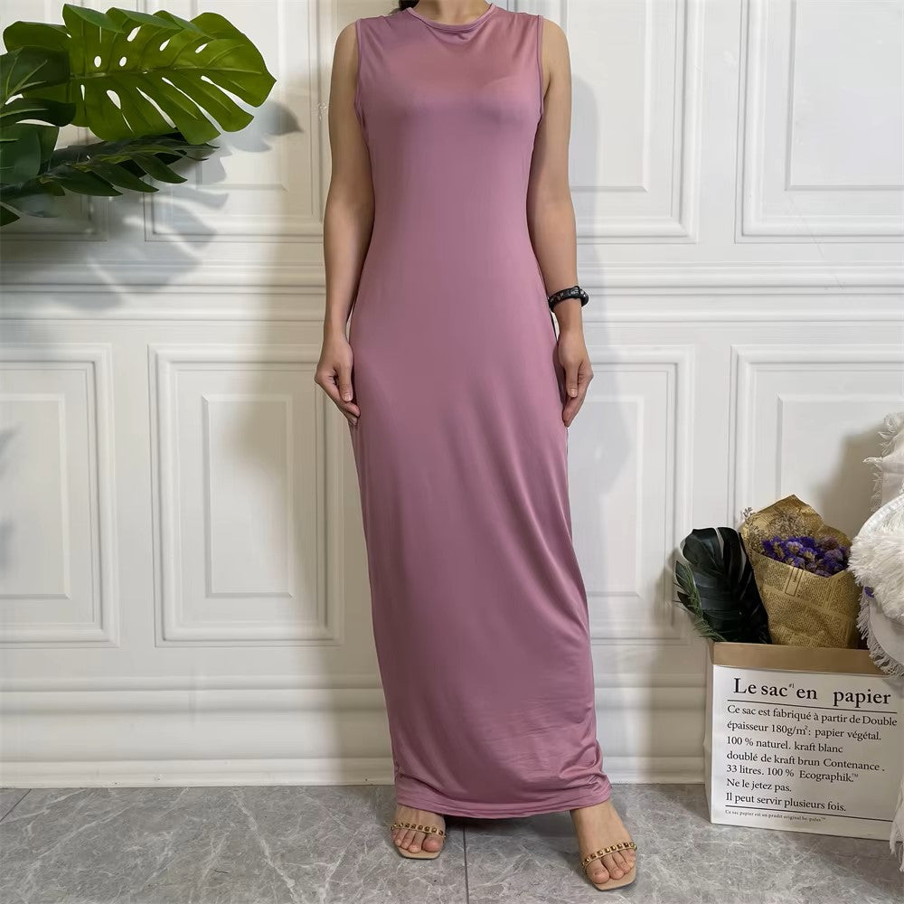 Bodycon inner abaya Dress sleeveless