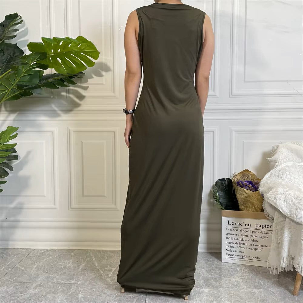 Bodycon inner abaya Dress sleeveless