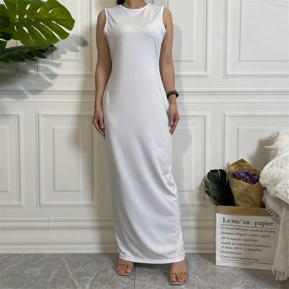 Bodycon inner abaya Dress sleeveless