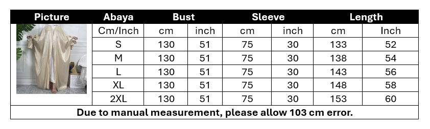 Cuffed bubble sleeves shinny abaya