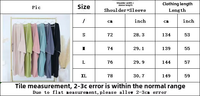 Two colors abaya oversize