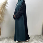 2 Colors Open Front Abaya