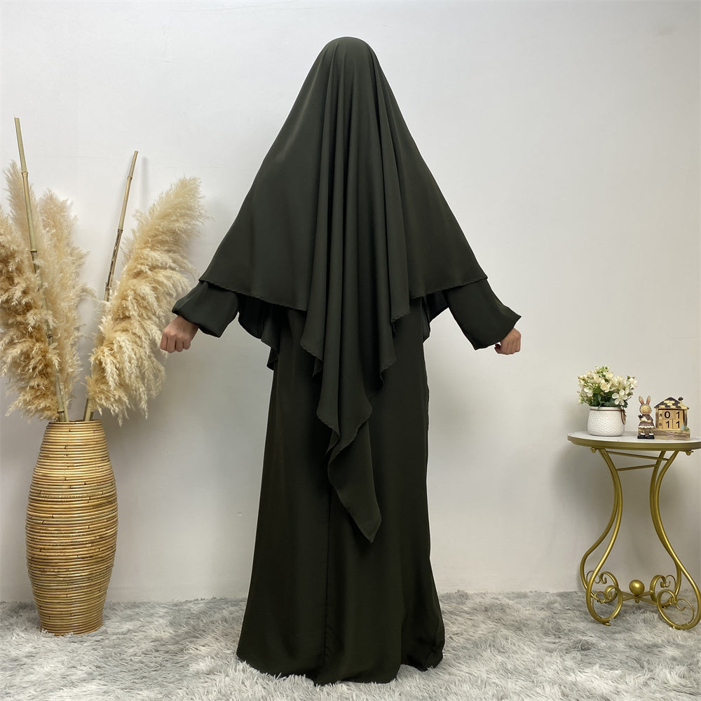 One Layer khimar hijab - Canada Muslims - USA Muslims 