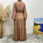 pearl chiffon abaya 