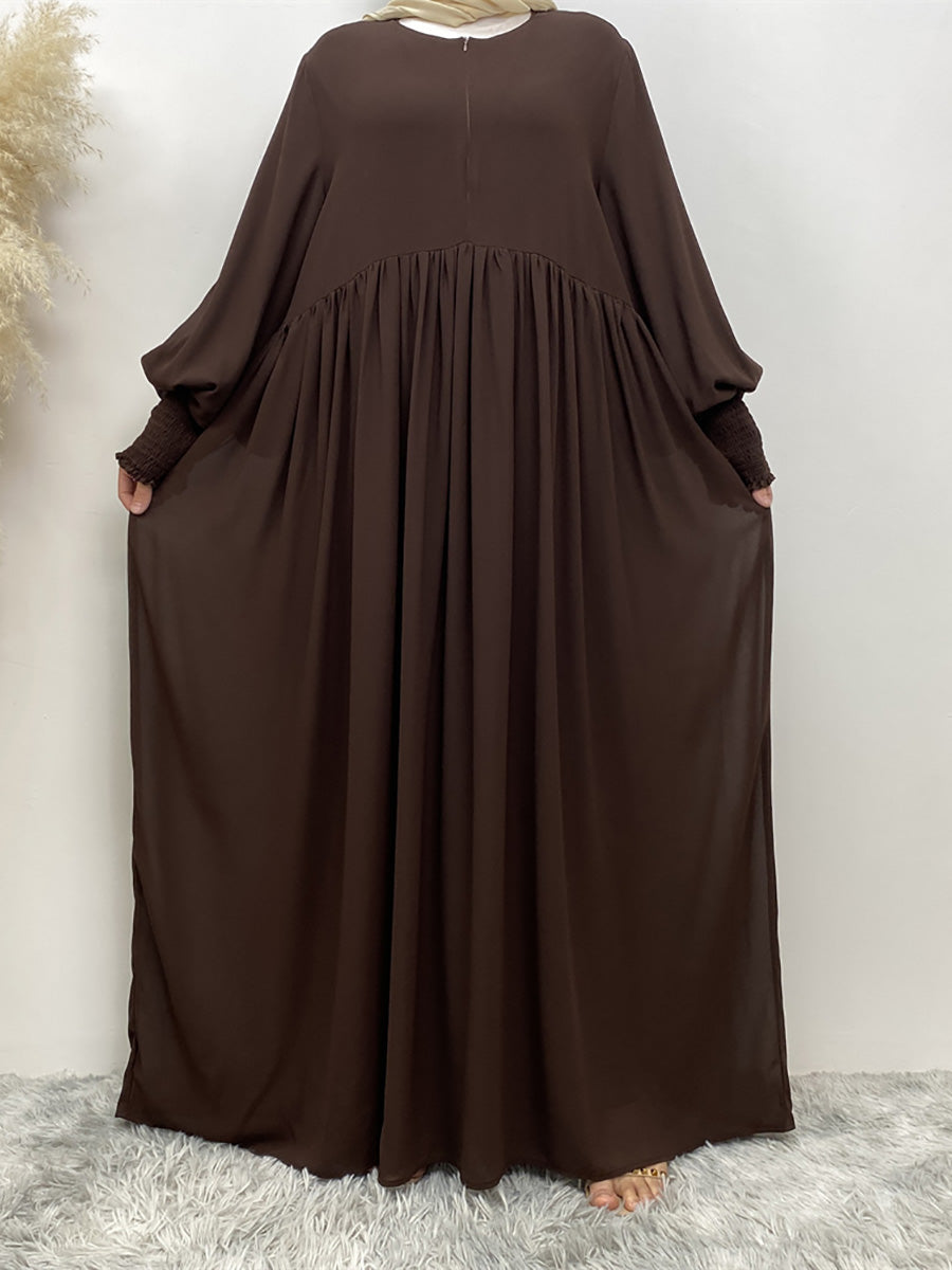 Khimar with zipper 