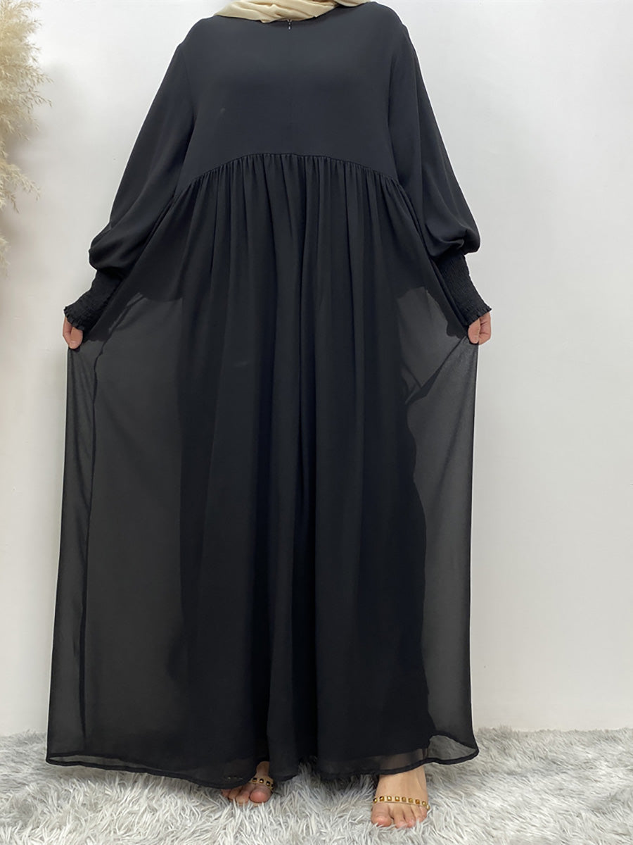 Khimar with zipper 