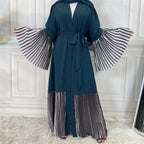 Pleated edges abaya