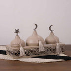 Large Triple Bowls on Stand