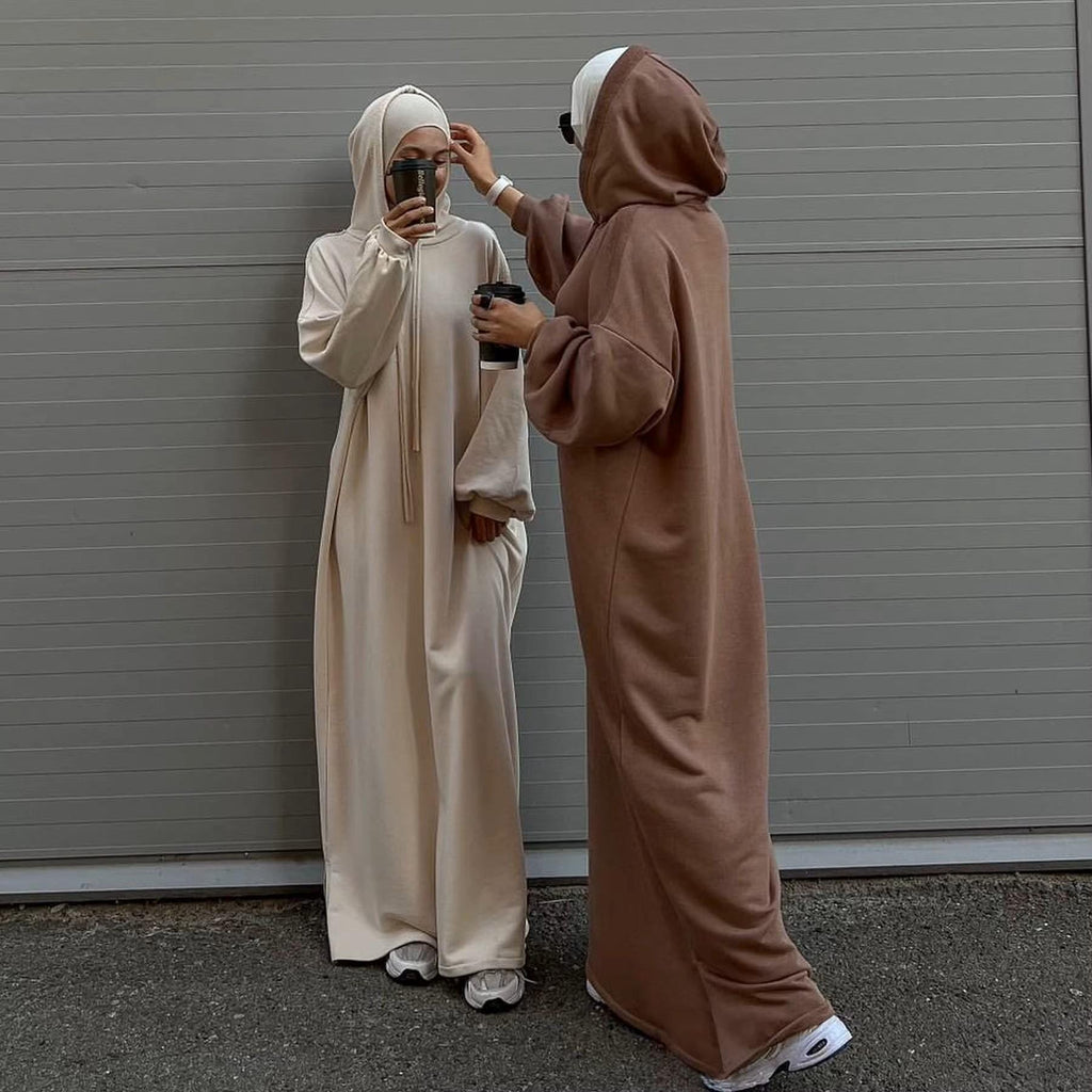Hoodie modest dress