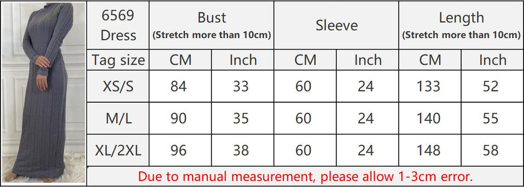Basic sweater long sleeve plain dress