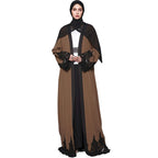Lace edges abaya