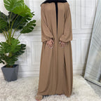Plain abaya with belt 