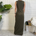 Bodycon inner abaya Dress sleeveless