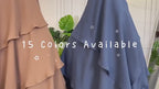 Three layers chiffon khimar hijab 